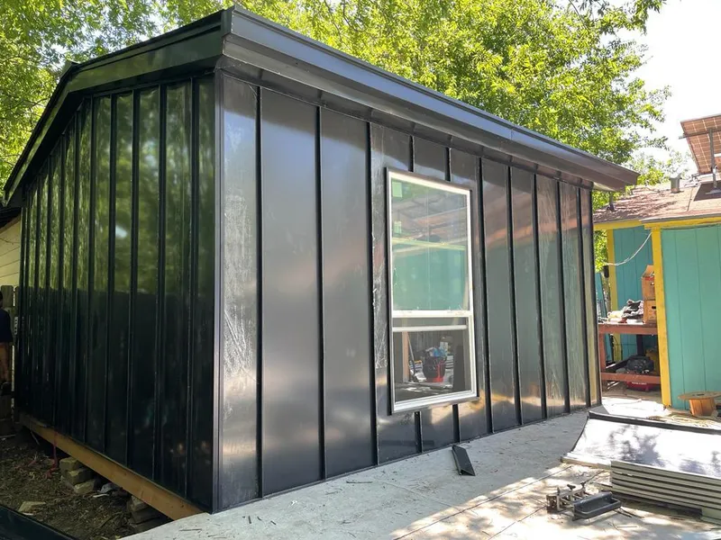 Black standing seam metal wall panels for Roof Inspection in Lititz